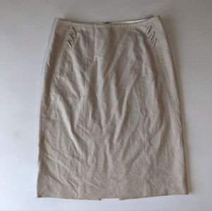 White House Black Market Khaki Pencil Skirt Size 6 Lined